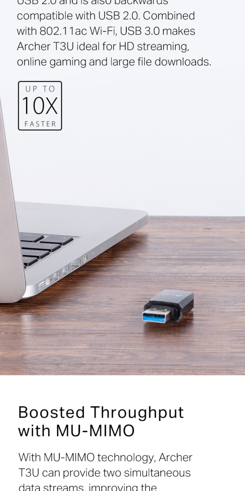 TP-Link | Archer T3U | AC1300 | WiFi 5 | Mini | USB | WiFi | Receiver ...