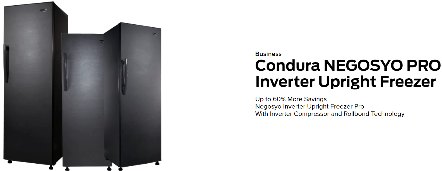 Condura negosyo store inverter freezer