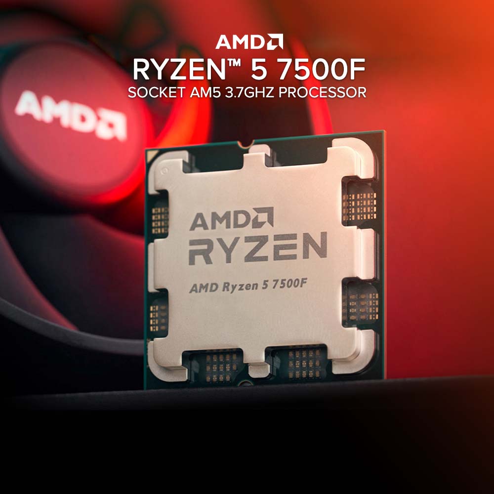 Ryzen 5 7500F 3.7GHz 6-Core 12-Thread CPU Processor 5NM L3=32M Socket LGA  AM5 desktop processor cpu computer component pc gaming