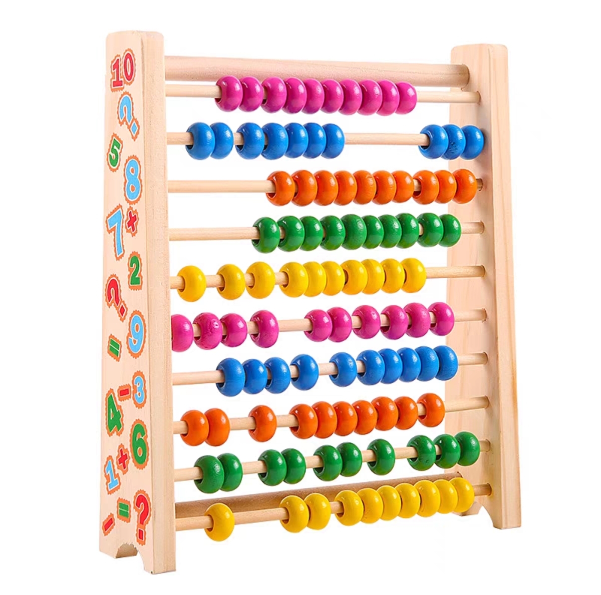 Wooden early education children arithmetic toys ten calculation rack ...