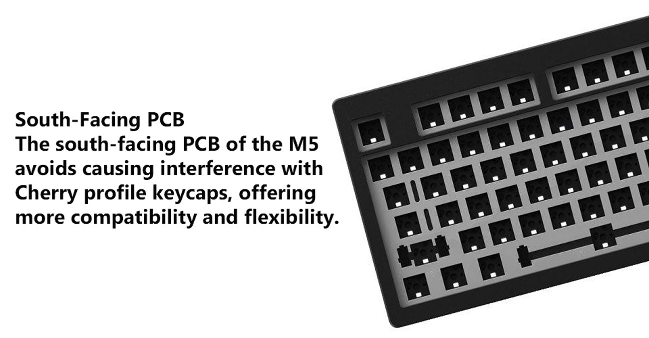 Monsgeek M5 QMK Aluminum Case Hot-Swappable Mechanical Keyboard Gasket ...