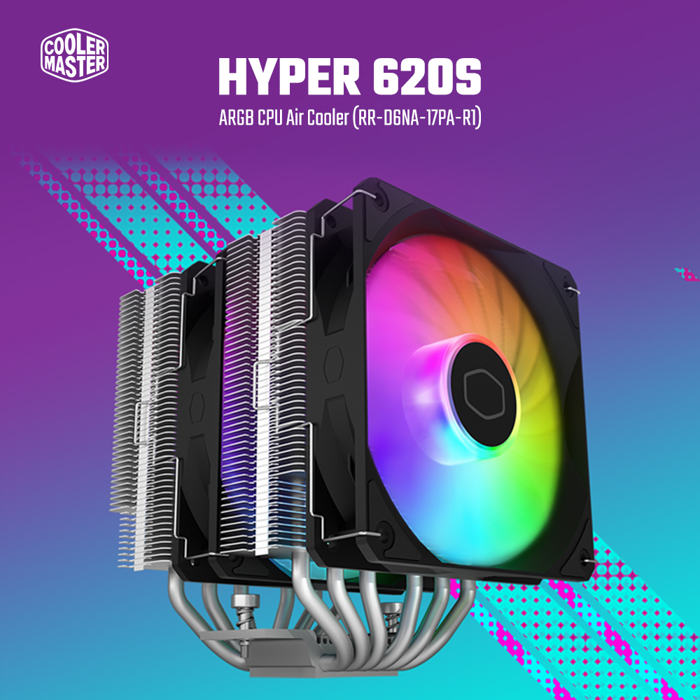 EasyPC|Coolermaster Hyper 620S CPU Air Cooler| RR-D6NA-17PA-R1) |ARGB ...