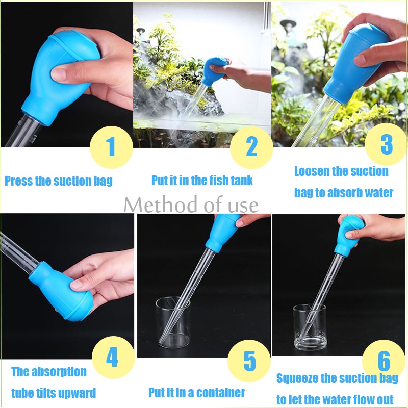 Aquarium Straw Cleaning Manure Suction Device Fish Tank Straw Cleaning ...
