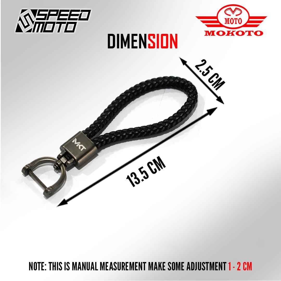 MOKOTO BRAIDED LEATHER KEYCHAIN MKT-9277 DESIGN AA UNIVERSAL WRISTBAND ...