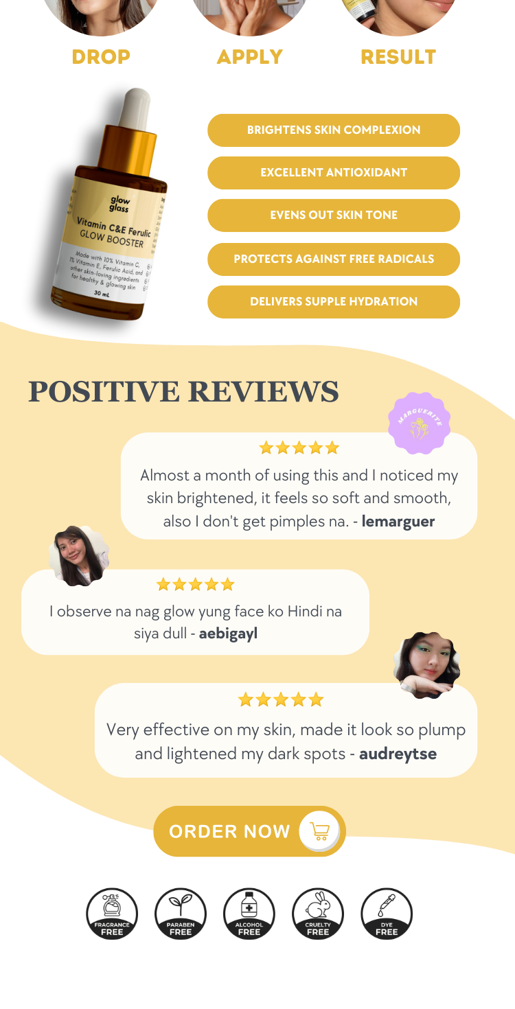 Glow Glass Vitamin C&E Serum Ferulic Glow Booster 30ml Shopee Philippines