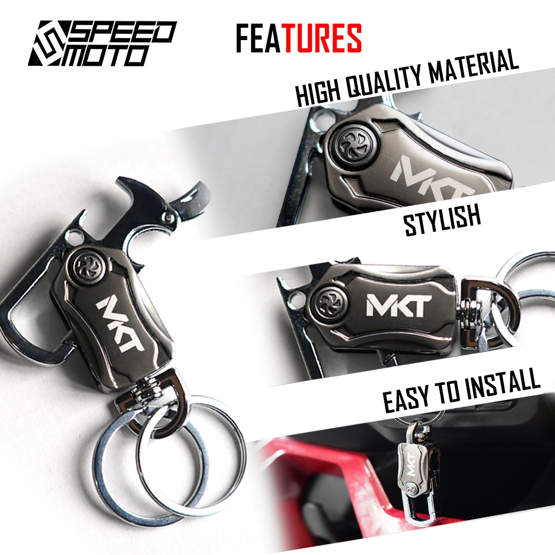 MOKOTO UNIVERSAL KEY CHAIN DESIGN BB ALLOY KEY HOLDER FOR MOTORCYCLES ...