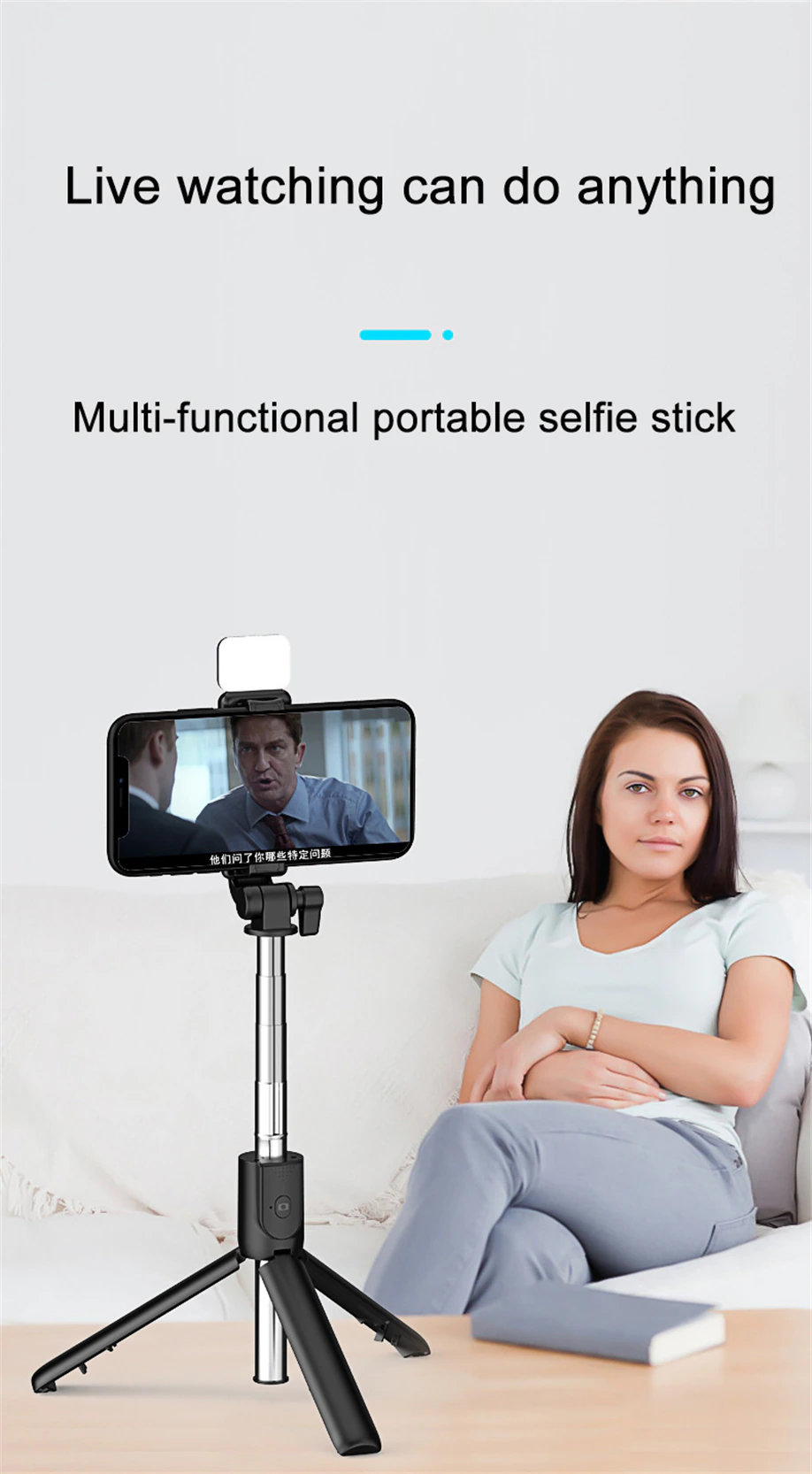 Popcorn R1S Wireless Bluetooth Foldable Handheld with Shutter Remote ...
