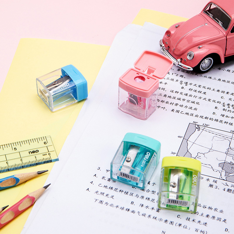 Deli E0574 Pencil Sharpener for Kids 1-Hole Sharpener Student ...