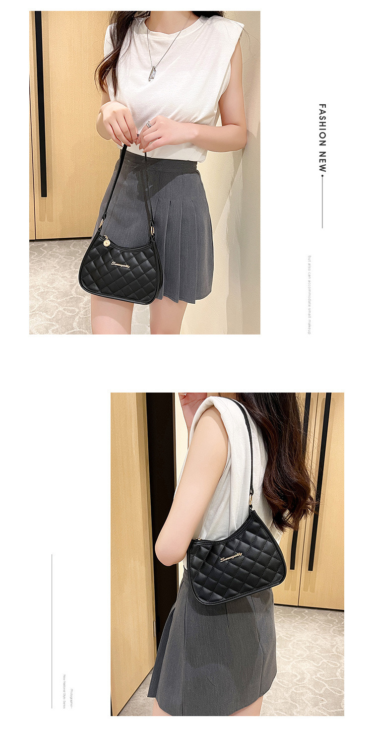 Mumu 5030 Woman Cute Mini PU Leatther Baguette Shoulder Bag With Zipper ...