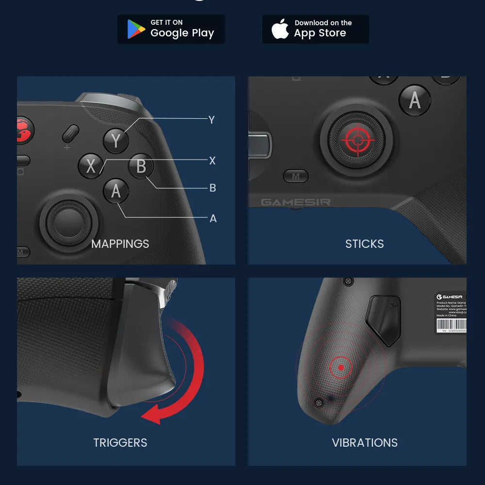 Gamesir T4 Cyclone Pro Multi-Platform Wireless Gamepad With Hall Effect ...