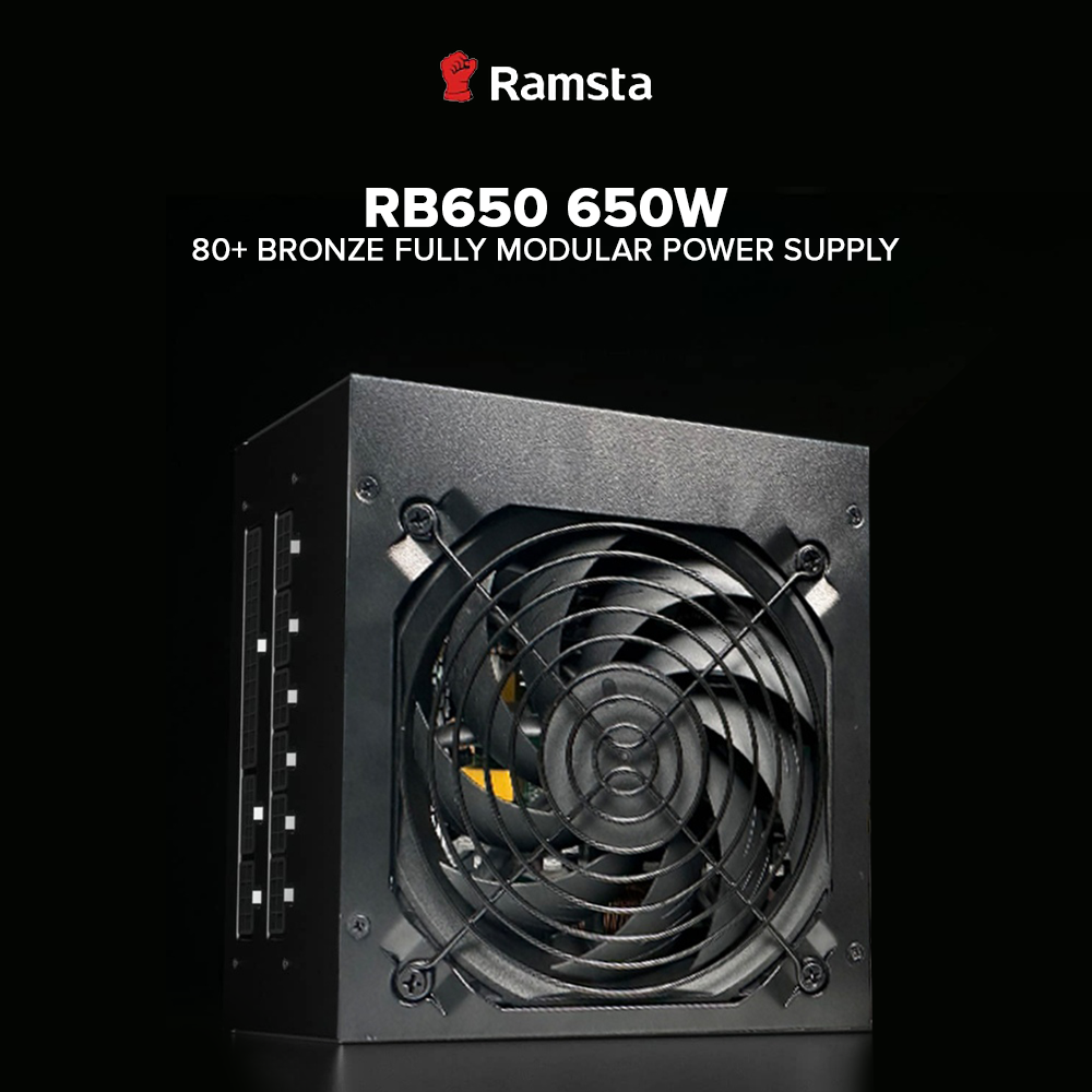 EasyPC| Ramsta RB650 650W/750W/850W Fully Modular Power Supply| 80 ...
