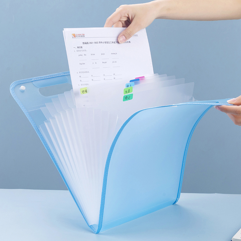 13 Layer Folder File Organizer Test Paper Folder Organizer Waterproof ...