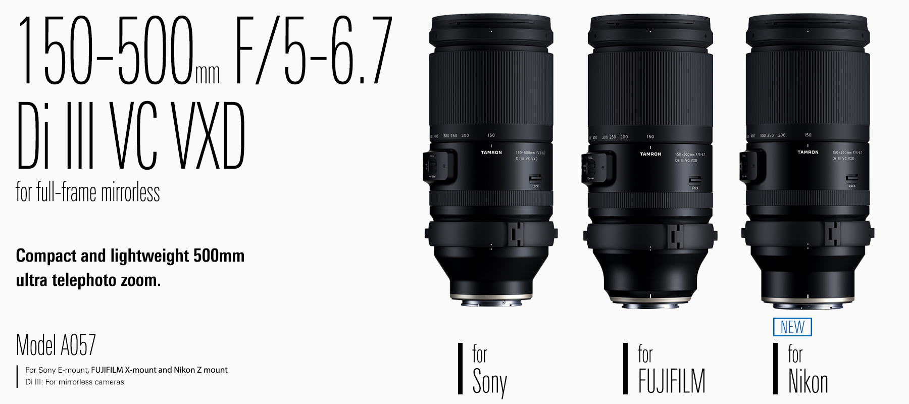 TAMRON150-500mmF/5-6.7(A057Z) しみつい ニコンZマウント用