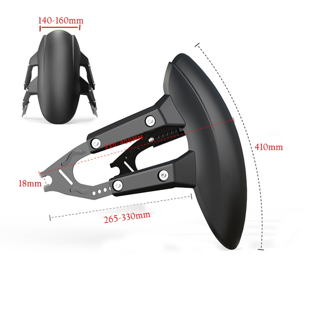 Universal Motorcycle Rear Mudguard Rear Wheel Cover Splash Plate ...
