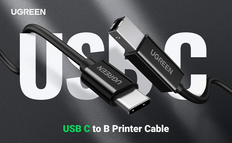 UGREEN USB Type C to USB 2.0 Type B Scanner Printer Connector Cable ...