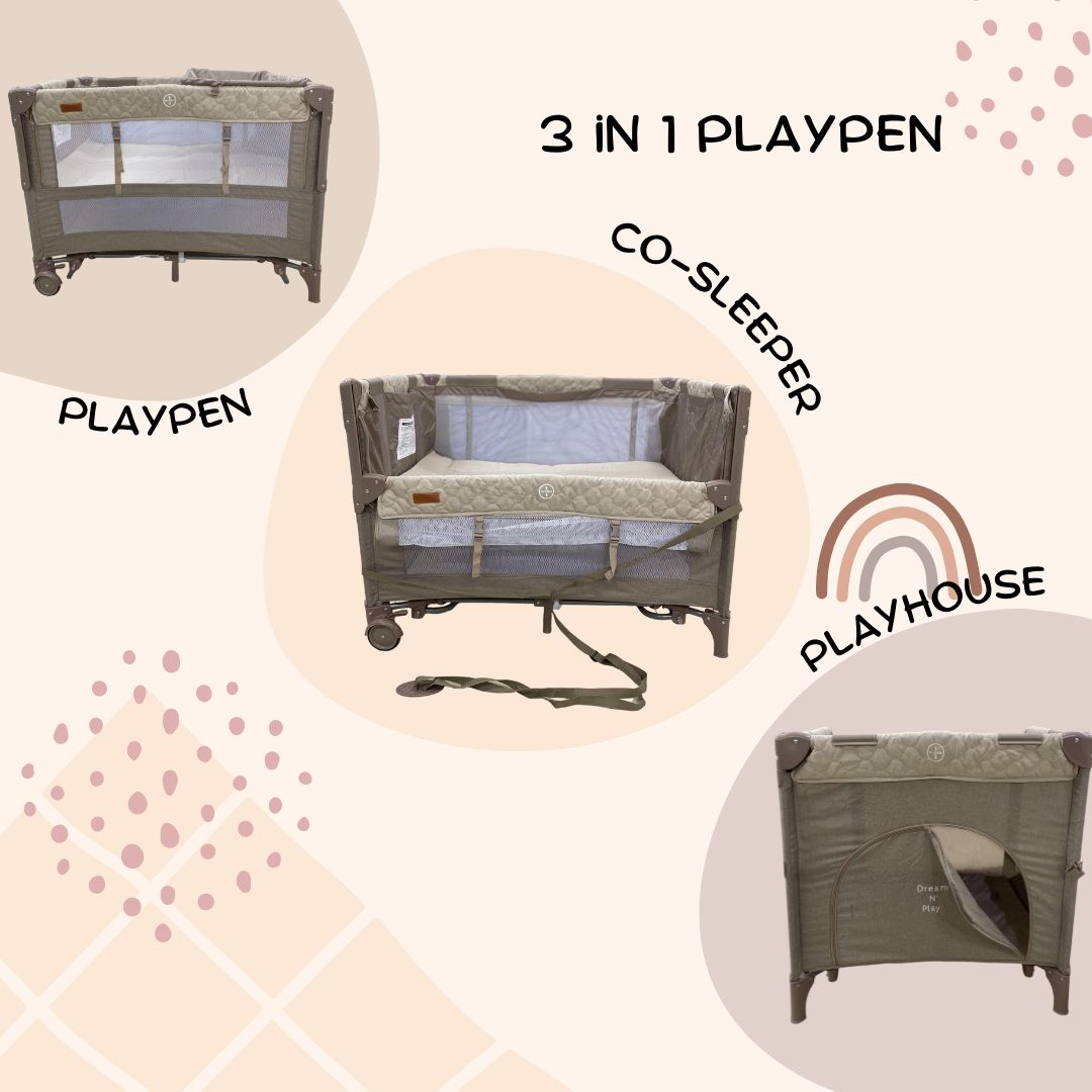 Apruva 3 in 1 CoSleeper Playpen with Rocker and Diaper Changer PP720 ...