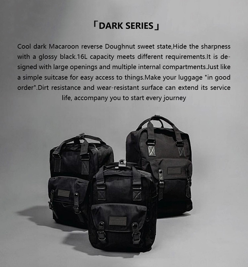 Original Doughnut Macaron Backpack for men Large Capacity School Bag ...