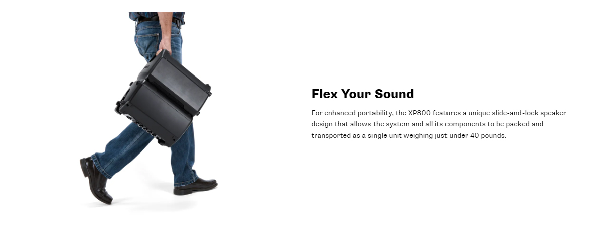 Samson Expedition XP800 All in One PA Speaker System with PAIR 8