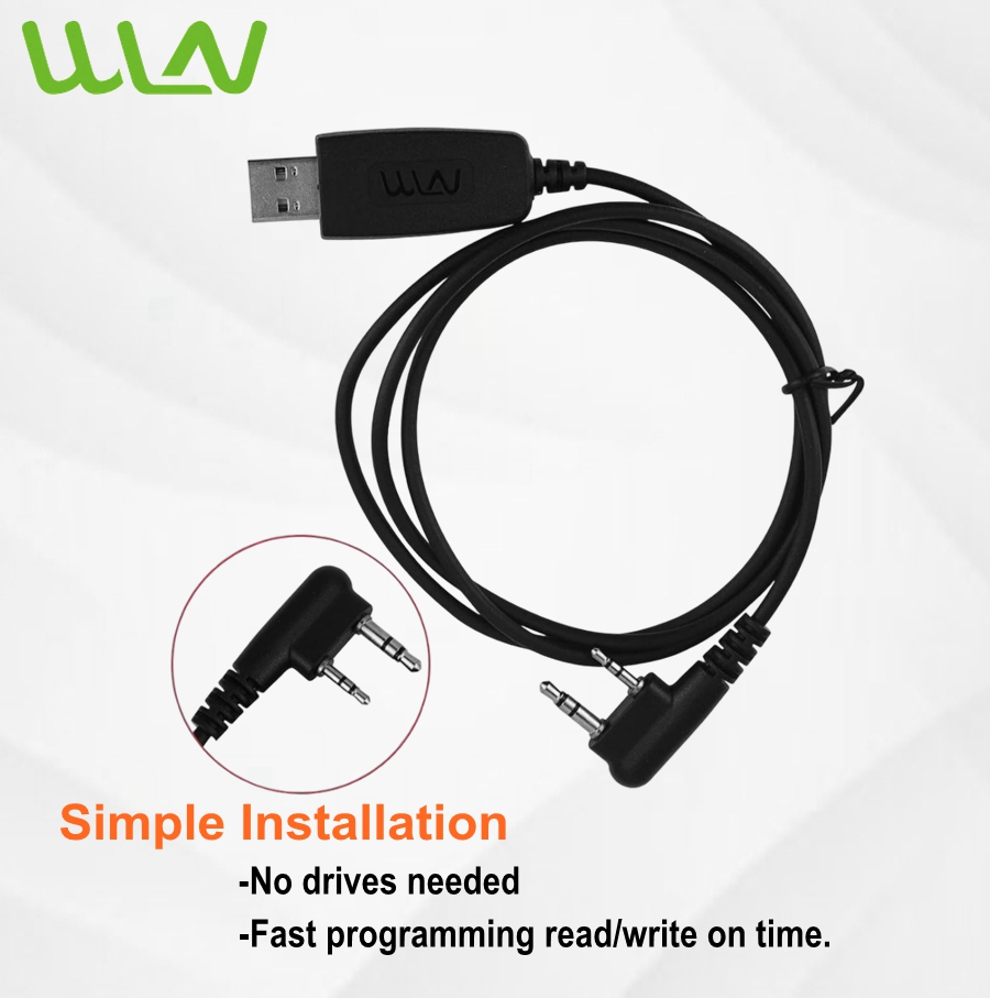 Wln 2 Pin Usb Programming Cable for Kd-c1 Kd-c1 Plus Kd- uv1 Two Way ...