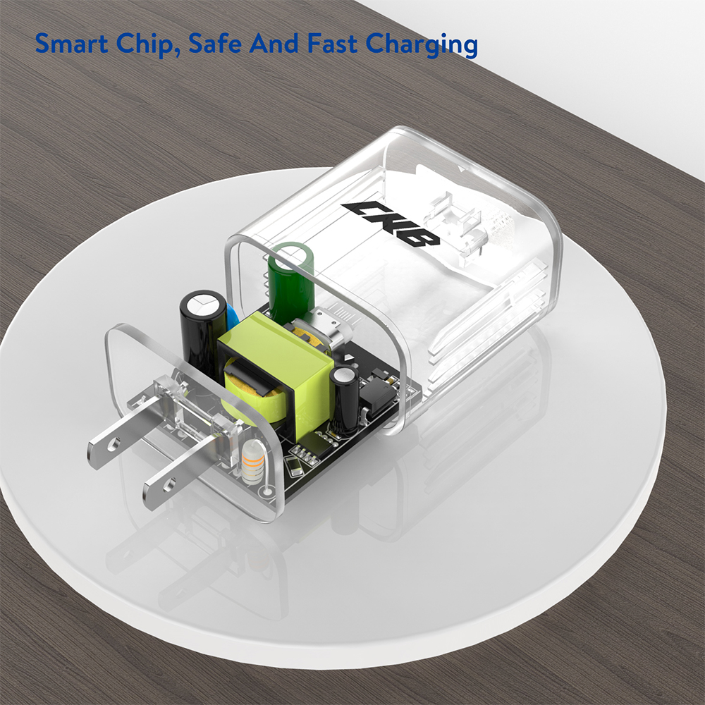 CKB CK-060 30W Transparent Shell Fast Charging Adapter | Type-C Port ...