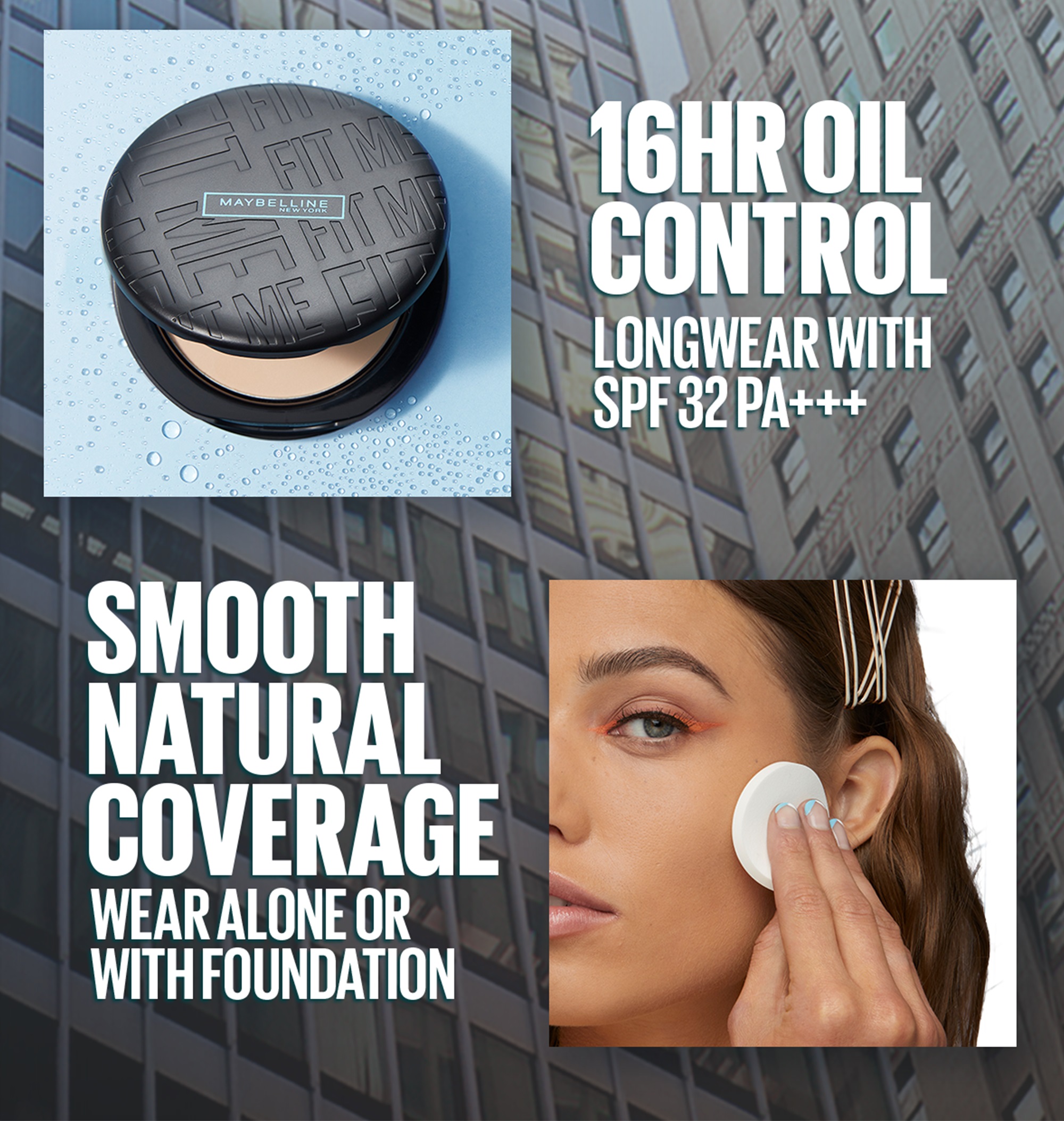 Maybelline Fit Me Compact Powder - Long lasting, 16HR Oil Control, SPF ...
