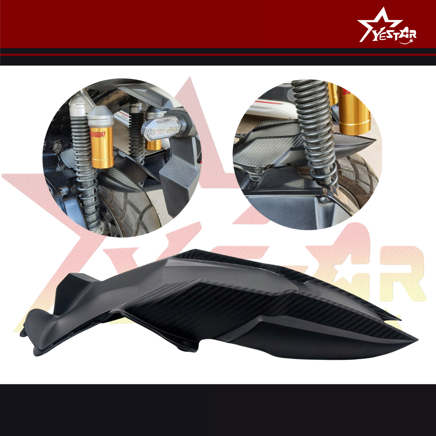Yestar PH Tire Hugger Mud Guard Rear Fender For Honda ADV 150 2019 2021 ...
