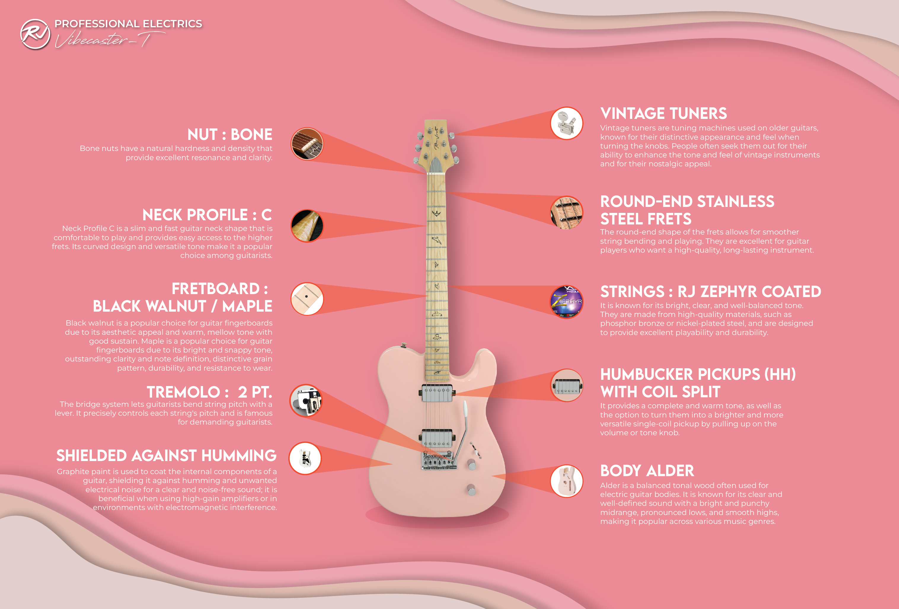 RJ Professional Electrics Vibecaster T (T-Style Body) | Shopee