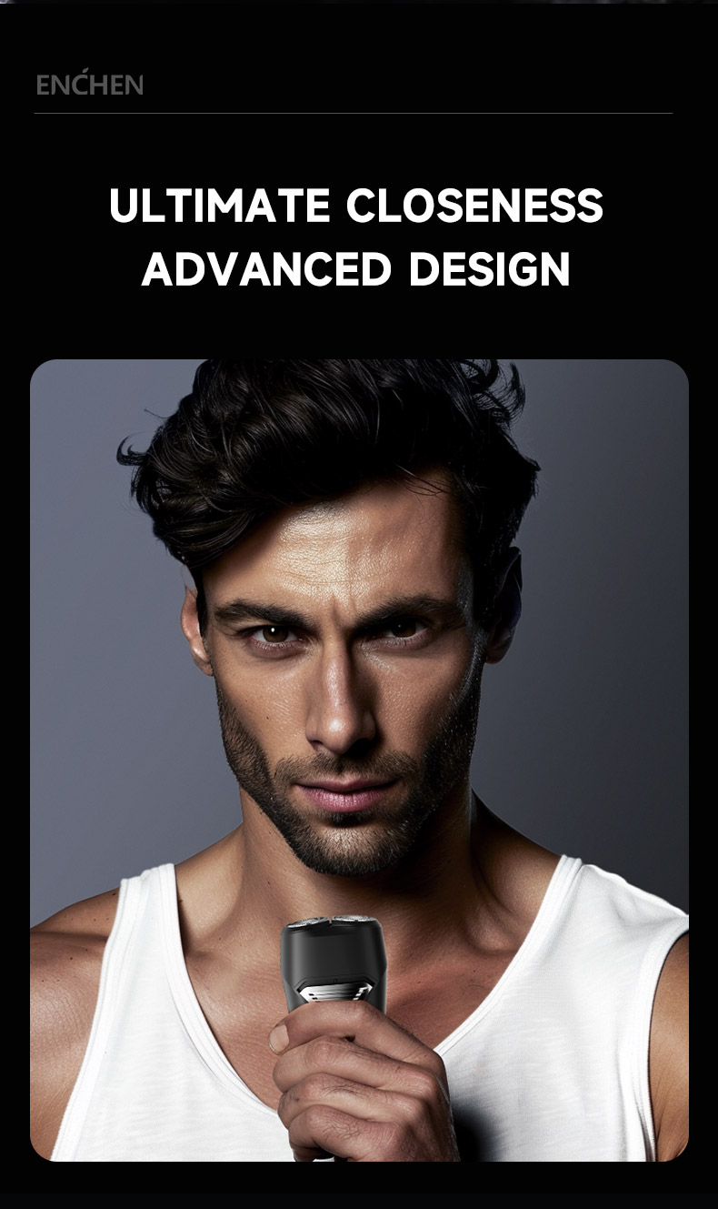 ENCHEN Electric Shaver K3 Double Blade Shaver Men's Razor Beard Shaver ...