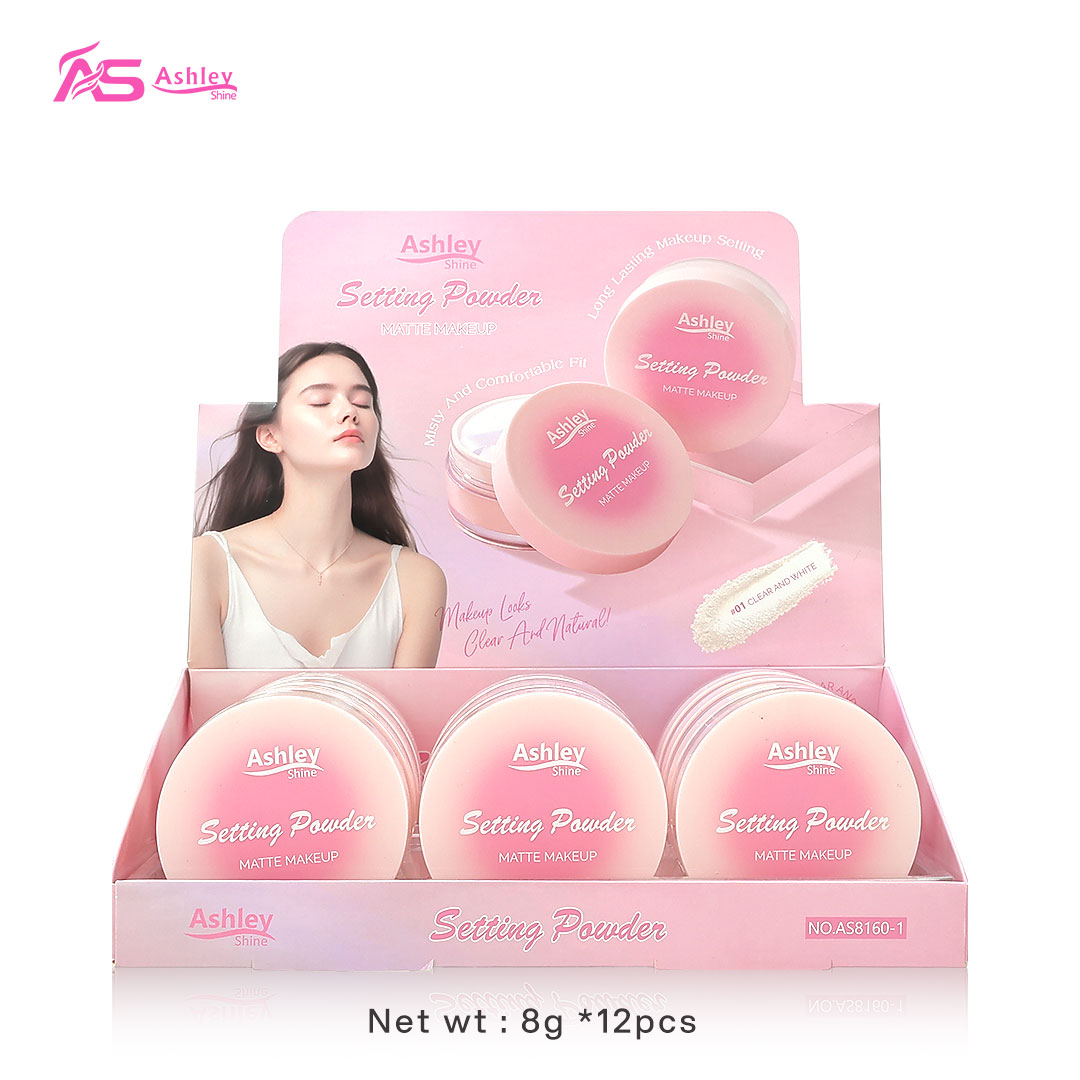 Ashley Shine Loose Powder Oil Control Matte Waterproof Face Powder Make ...