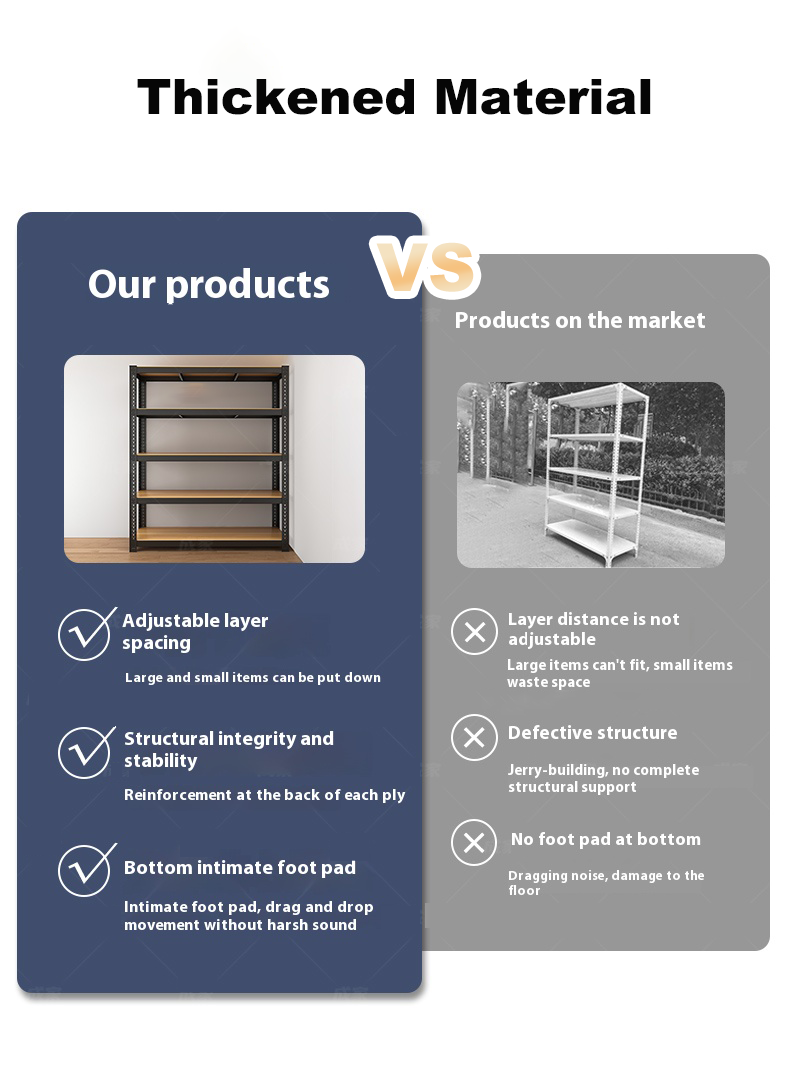 6 Layer Metal Steel Boltless Organizer Layer Shelf Stainless Rack Steel ...