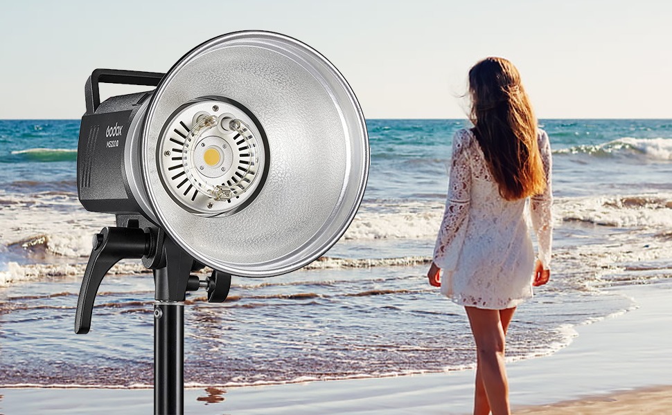 Godox MS200V Kit Flash Da Studio Con Attacco Bowens – 200W, 5600K, Riciclo 1.3s E Trigger Wireless