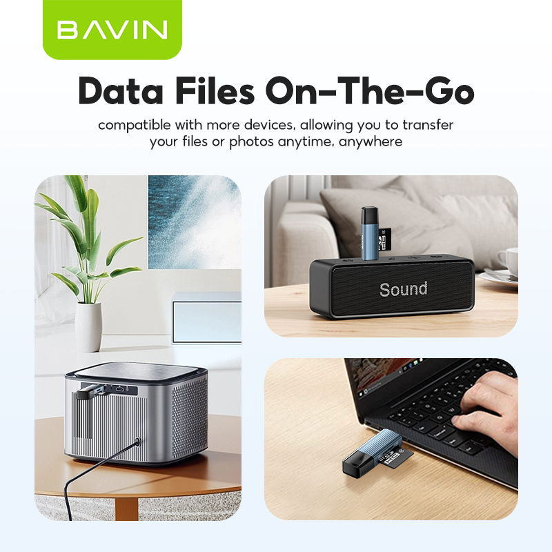 BAVIN O50 / O51 Multifunction Card Reader 2 in 1 OTG Transfer Adapter ...