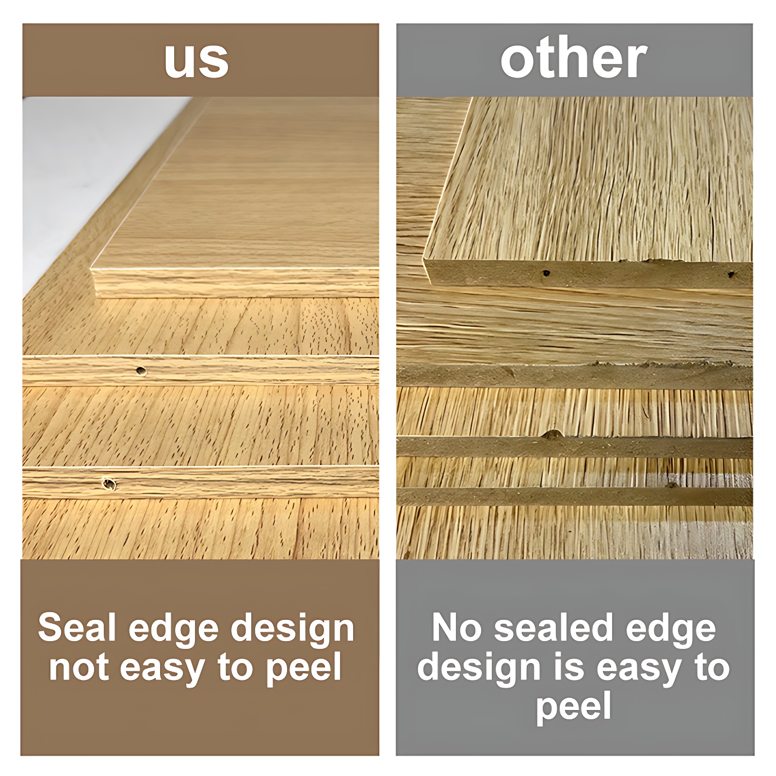 【Thickening】 Book Shelf Organizer Book Divider Wooden Book