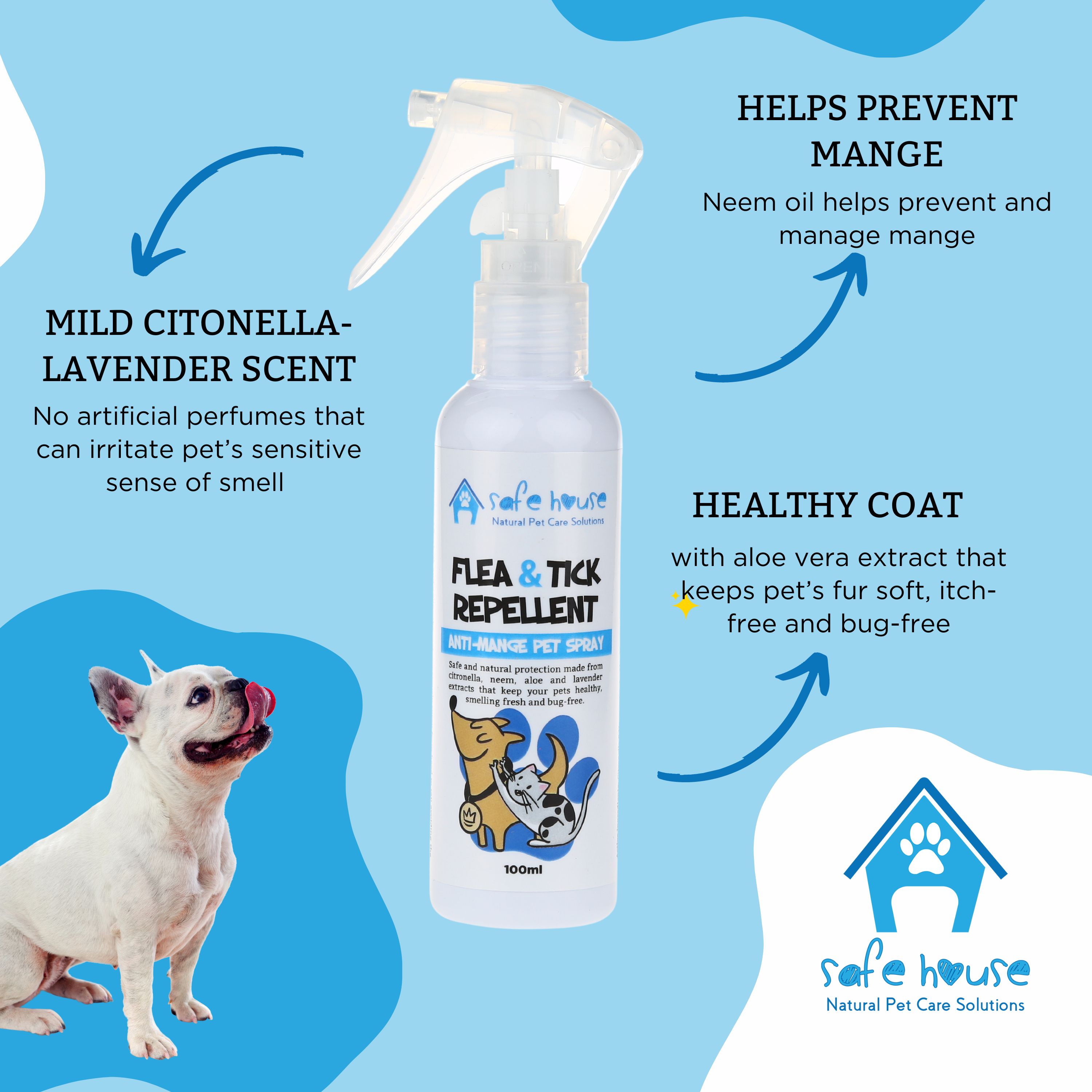 Flea and mosquito repellent for dogs best sale