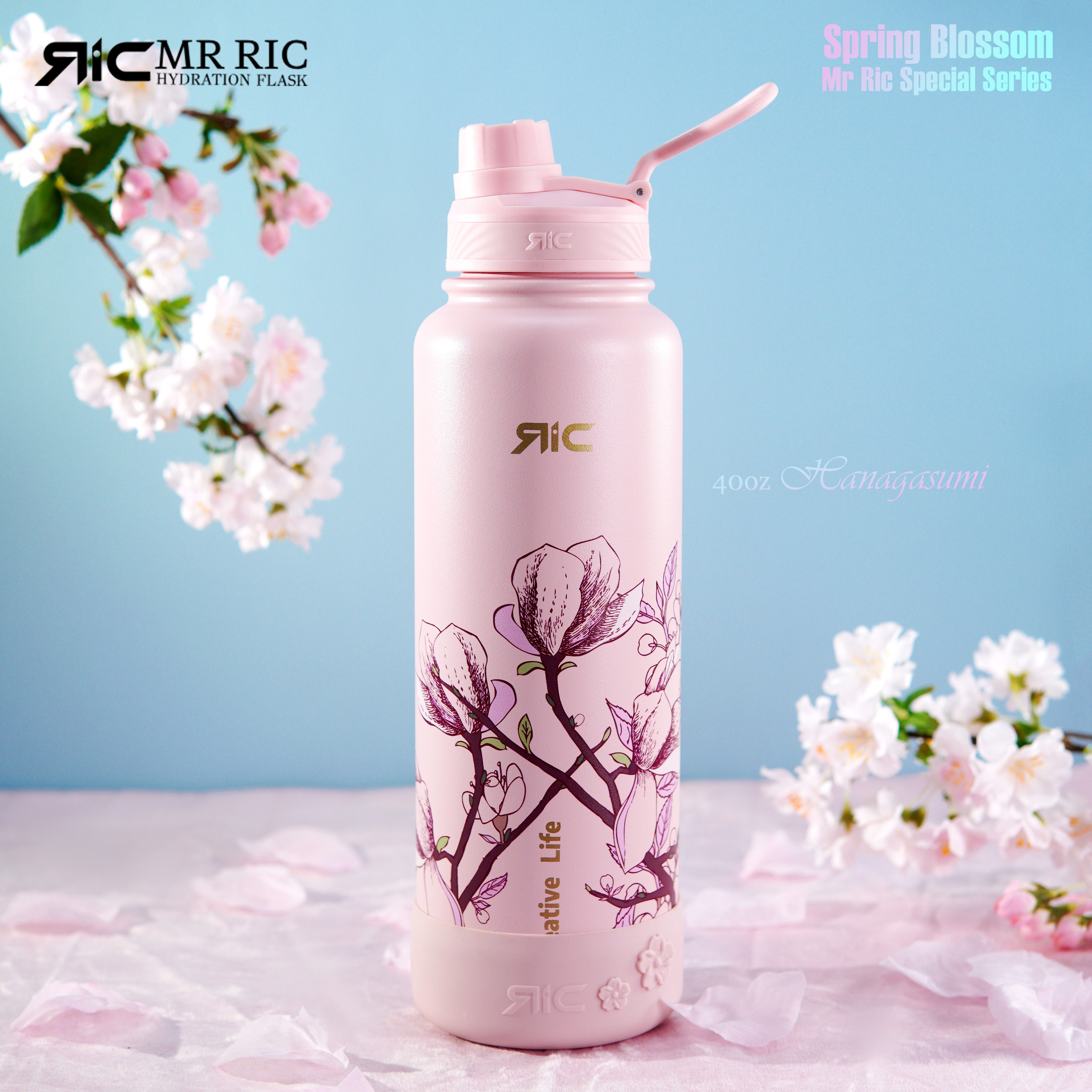Mr Ric Sakura Spring Blossom Series Hydration Flask Vacuum Flask Spout ...