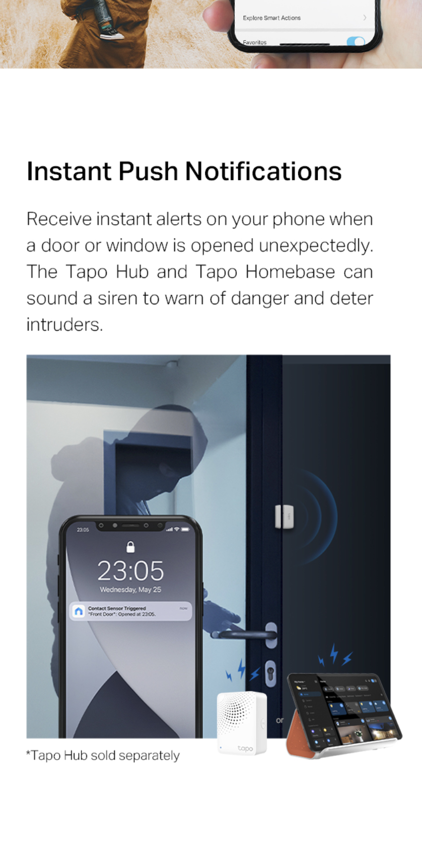 TP-Link | Tapo T110 | Smart Contact Sensor | Motion Sensor Alarm | Door ...