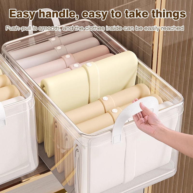 Foldable Clothes Organizer Storage Box Waterproof Wardrobe