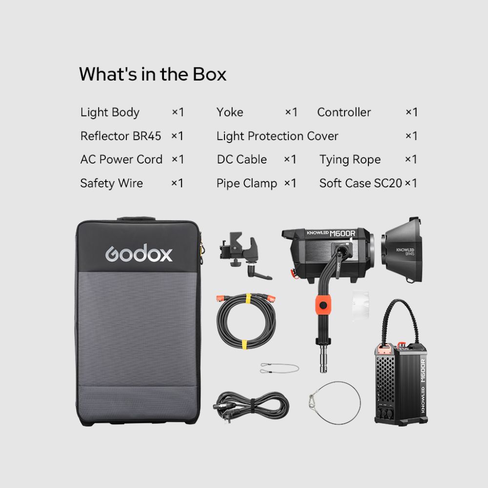 Godox M600R KNOWLED RGB LED COB Light 720W 1800K10000K CCT CRI 96