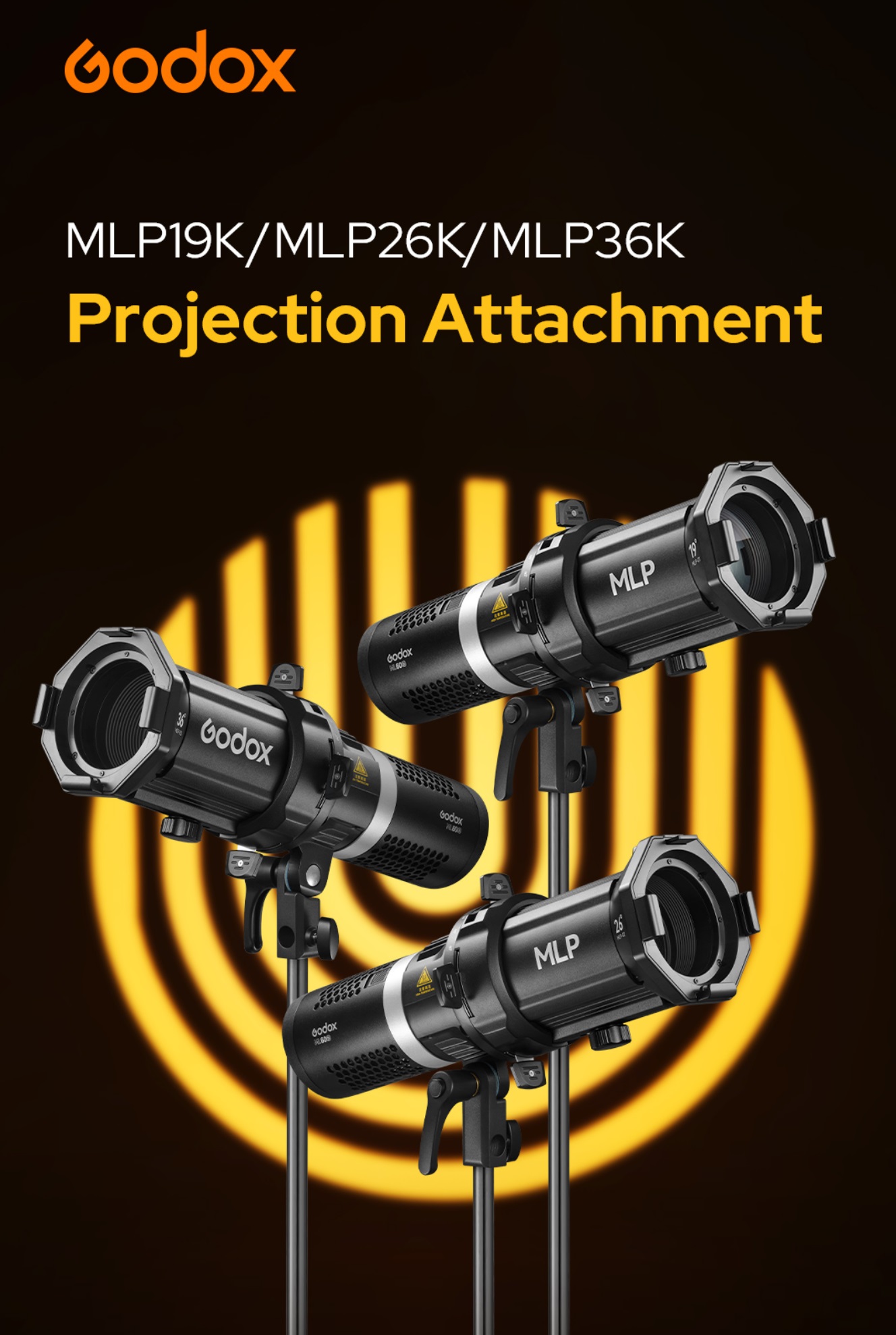 Godox 19 | 26 | 36 Degrees Lens Projection Attachment for MLPK ...