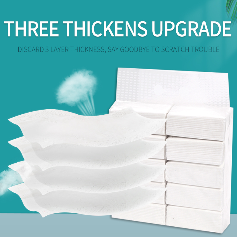 10 Pack Household Napkins Puree Toilet Paper Thickening 3-Ply Facial ...
