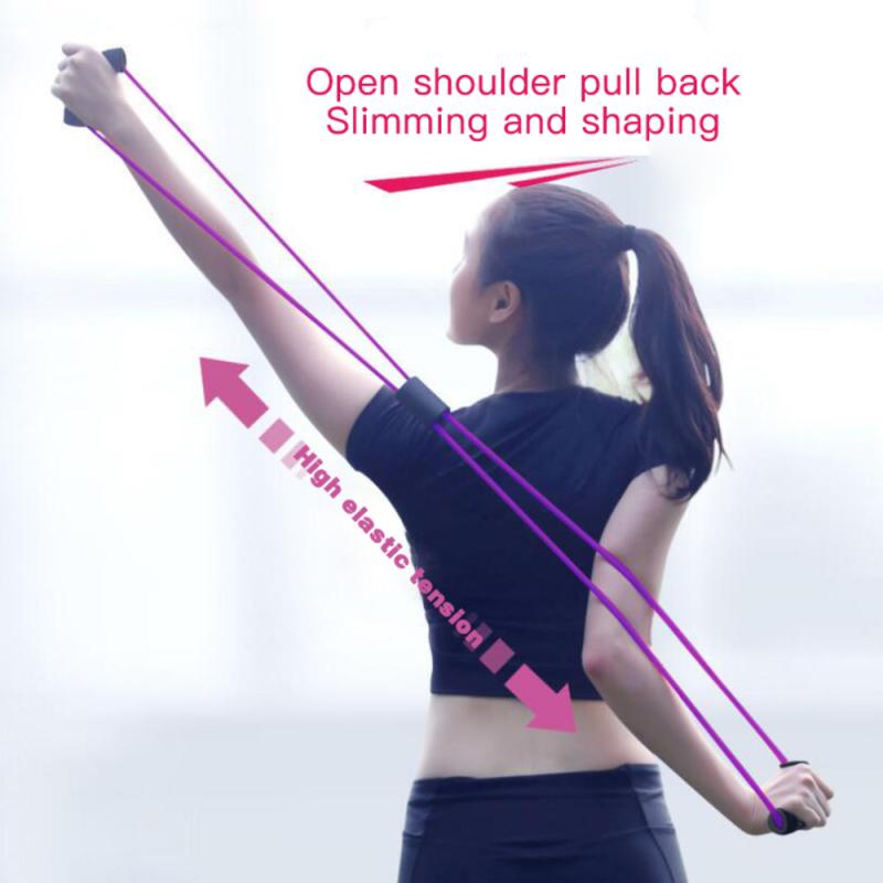 Elastic Bands For Gym Workout Training Yoga Tube Rope 8 Word Chest ...