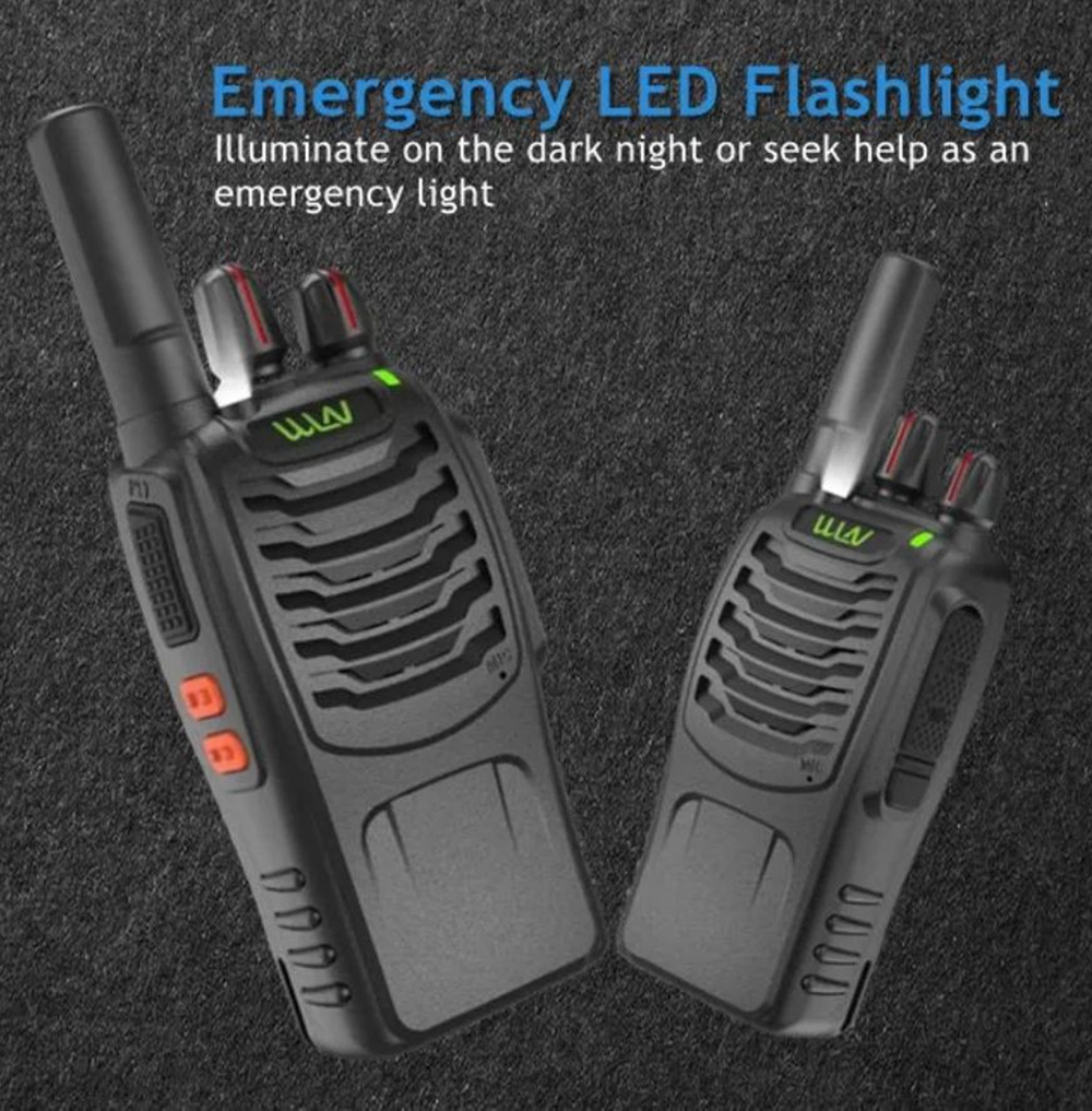 Wln Kd-C888d 400-470Mhz 16 Channel Two Way Walkie Talkie Radio With ...