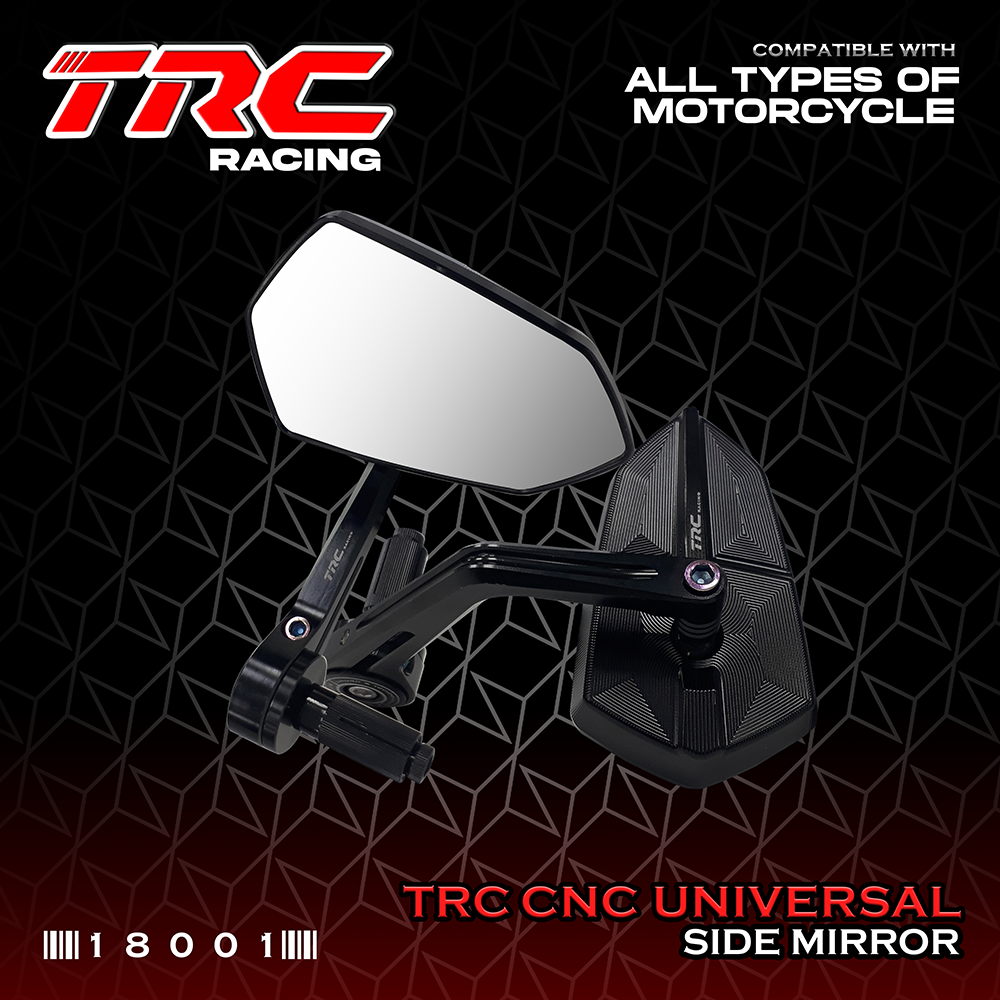 TRC Racing CNC Bar End Side Mirror Universal LTO APPROVED 18001