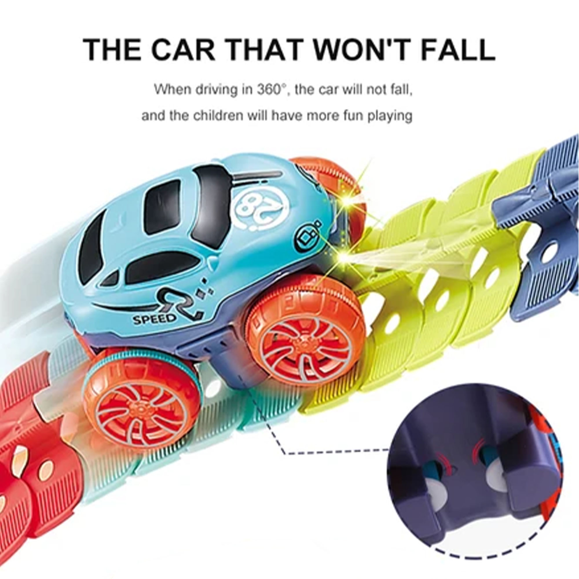 Changeable Track Race Car Flexible Assembled Rail Racing Track | Shopee ...
