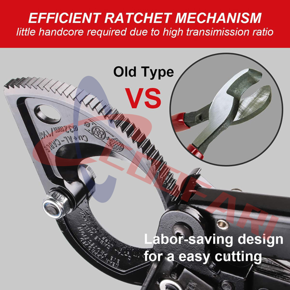 Ratchet Cable Cutter Aluminum Copper Ratchet Cable CutterCut to 240mm² ...