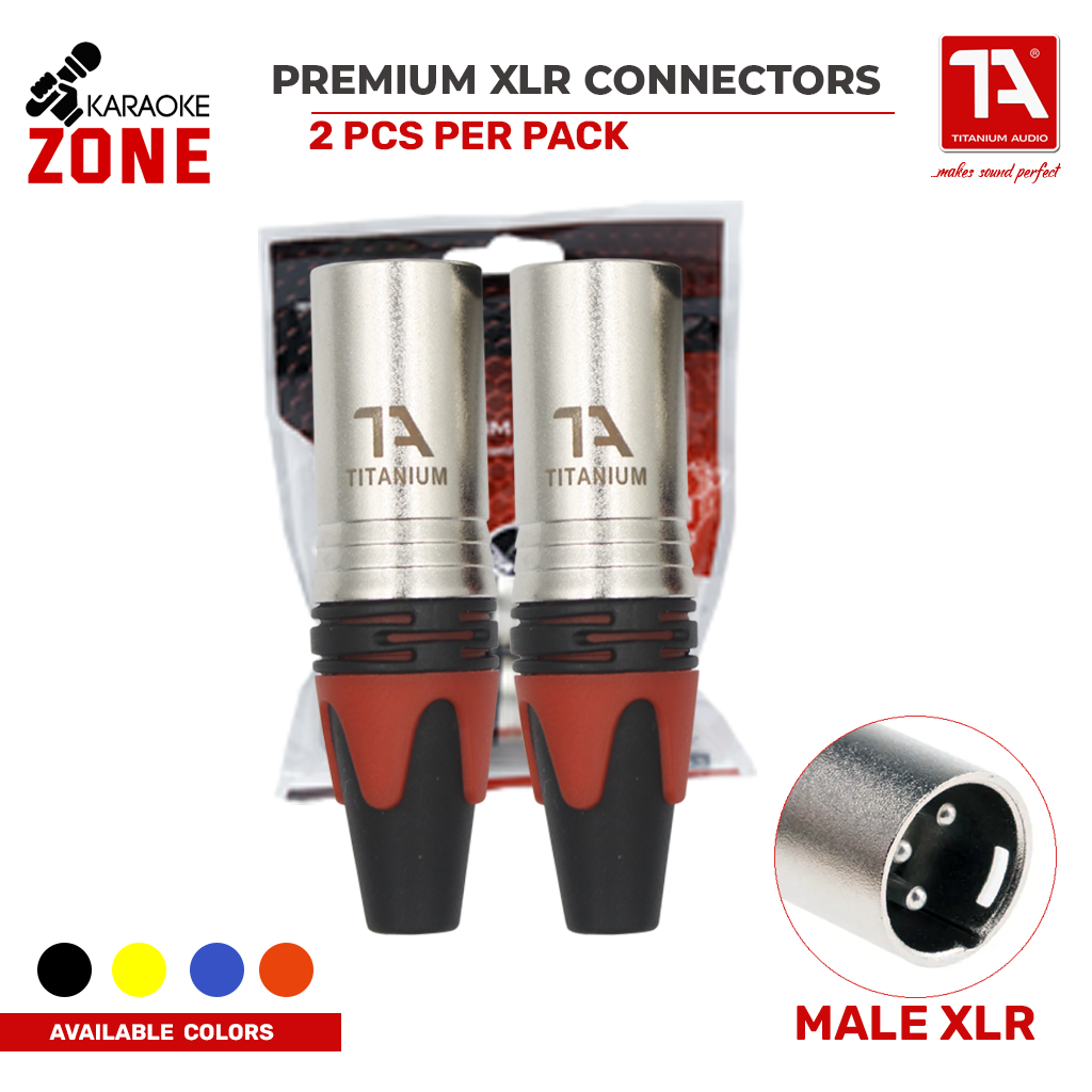 Titanium Audio XLR Connectors Sets / Premium Connectors / Male only ...