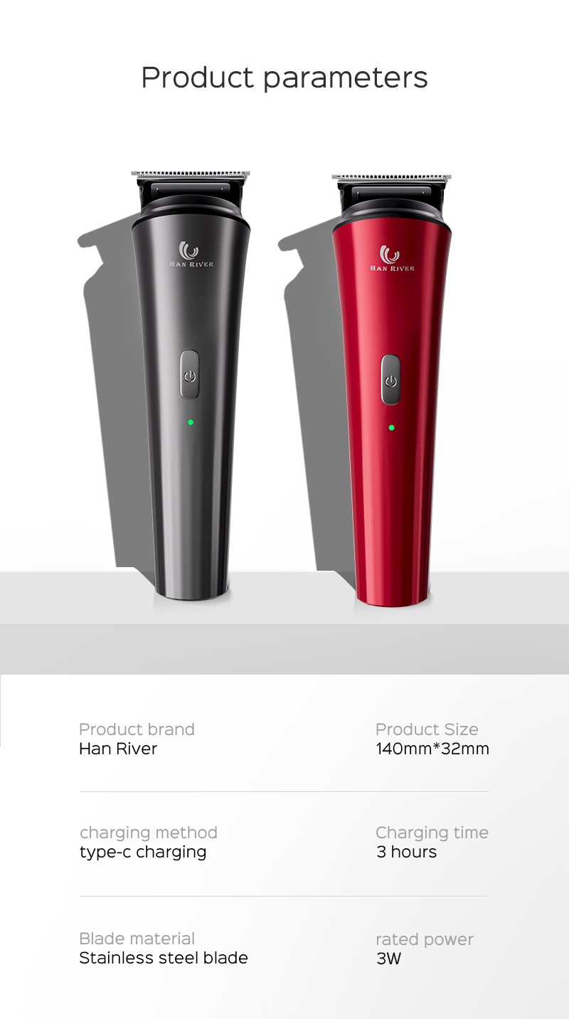 HAN RIVER Razor Full Of Metal Feel/Trimmers/Razor Hair Cut/Red/Black ...
