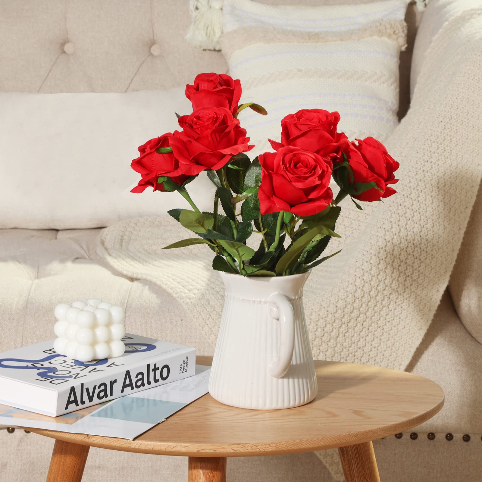 High Quality Velvet Rose&Cloth Rose Fake Rose Fake Flowers Artificial ...