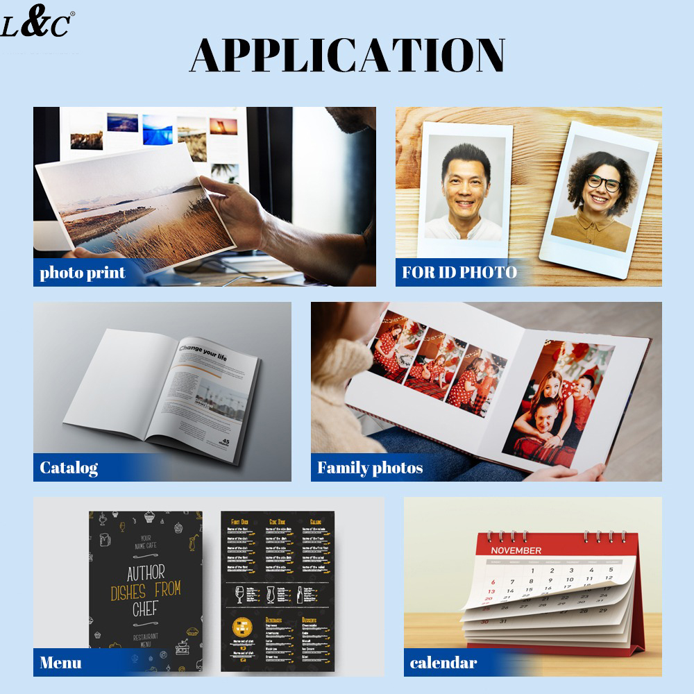 L&C Photo Paper 3R 4R 5R Size 20sheets 50 Sheets Pack 180gsm 230gsm ...
