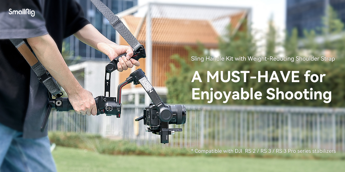 SmallRig Sling Handle with Shoulder Sling Strap for DJI RS 3 / RS 3 Pro ...